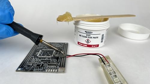 MG Chemicals 8341 flux demonstrates instant wetting on a PCB