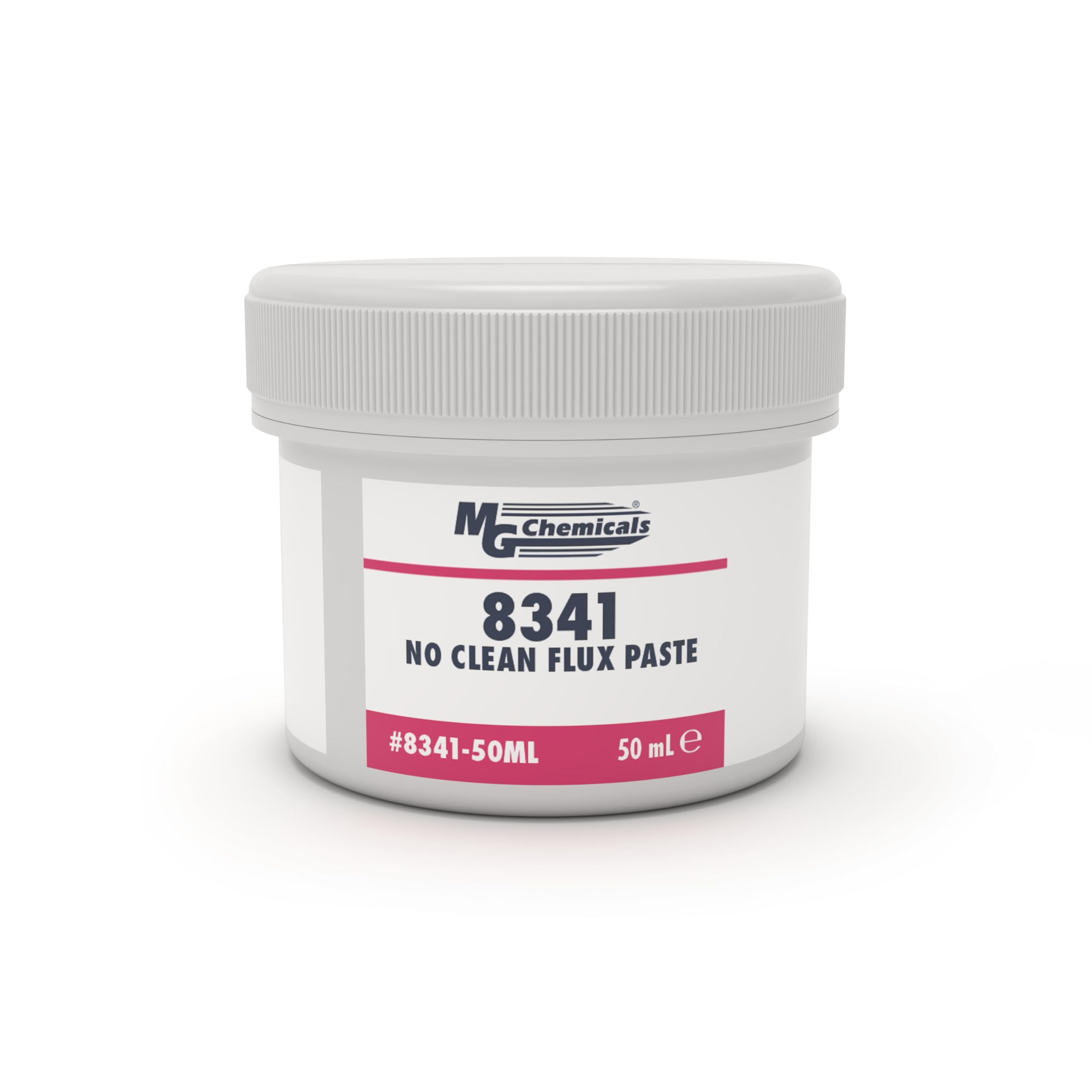 MG Chemicals 8341 flux paste jar shows no-clean performance for clean solder joints