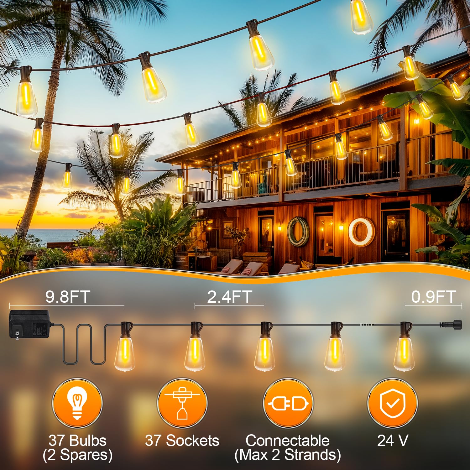 MGVIH LED energy-saving bulbs reduce power usage.