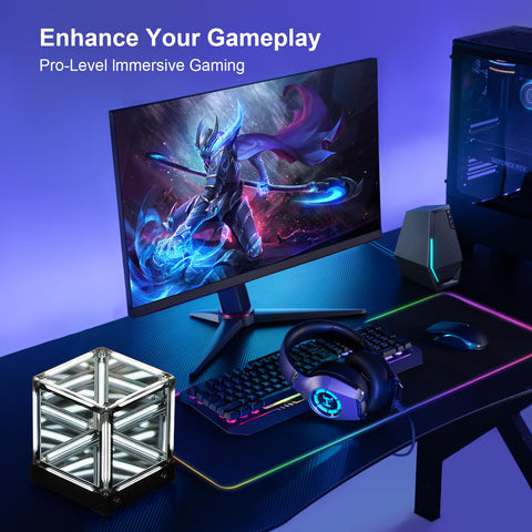 Mhaohuofu Infinity Cube Light dimmed brightness for relaxed evenings and ambient gaming vibes