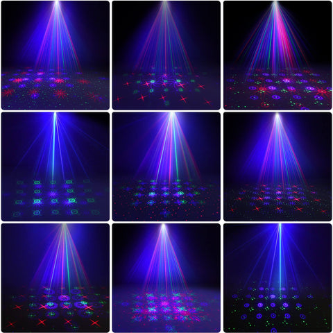 MHAZDZE bright-red-green-blue beams create captivating exterior displays.