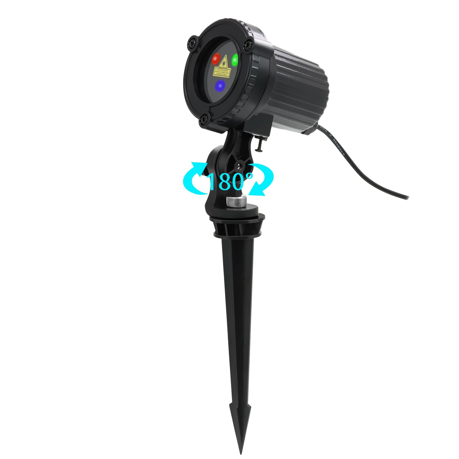 MHAZDZE laser lights cover up to 3,541 square feet from 40 feet away.