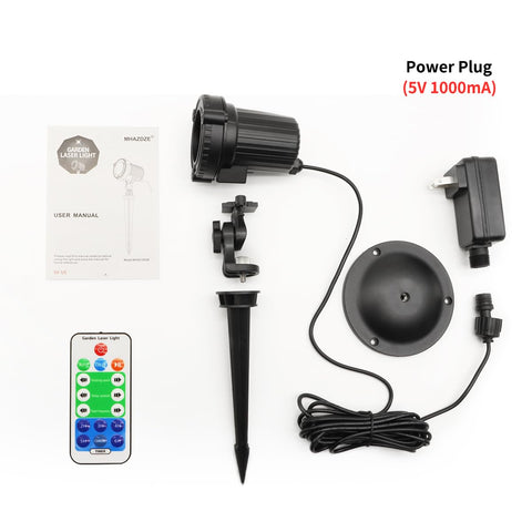 MHAZDZE moving and static modes provide versatile holiday lighting options.