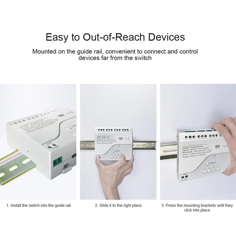 MHCOZY 4CH wifi relay DIY automation for garage lights, doors, and blinds.