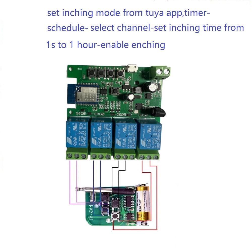 MHCOZY 4CH wifi relay scheduling timers automate devices on a daily or weekly plan.