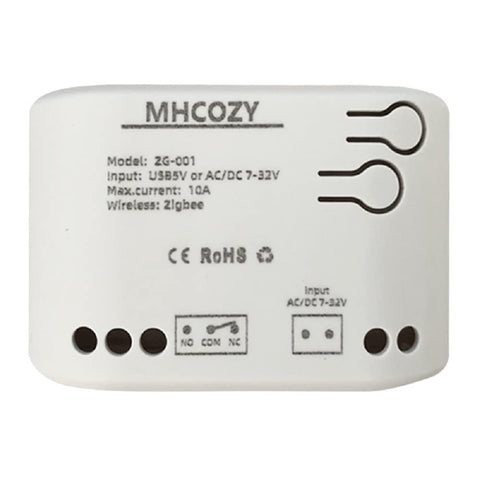 MHCOZY ZigBee relay switch in 1-channel configuration for hands-free control.
