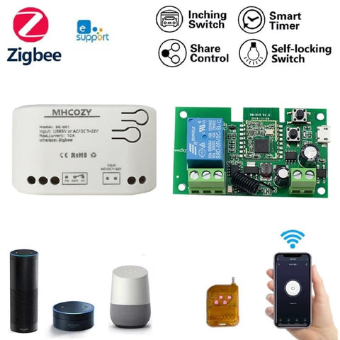MHCOZY smart switch enabling voice control with Alexa and Google Assistant.