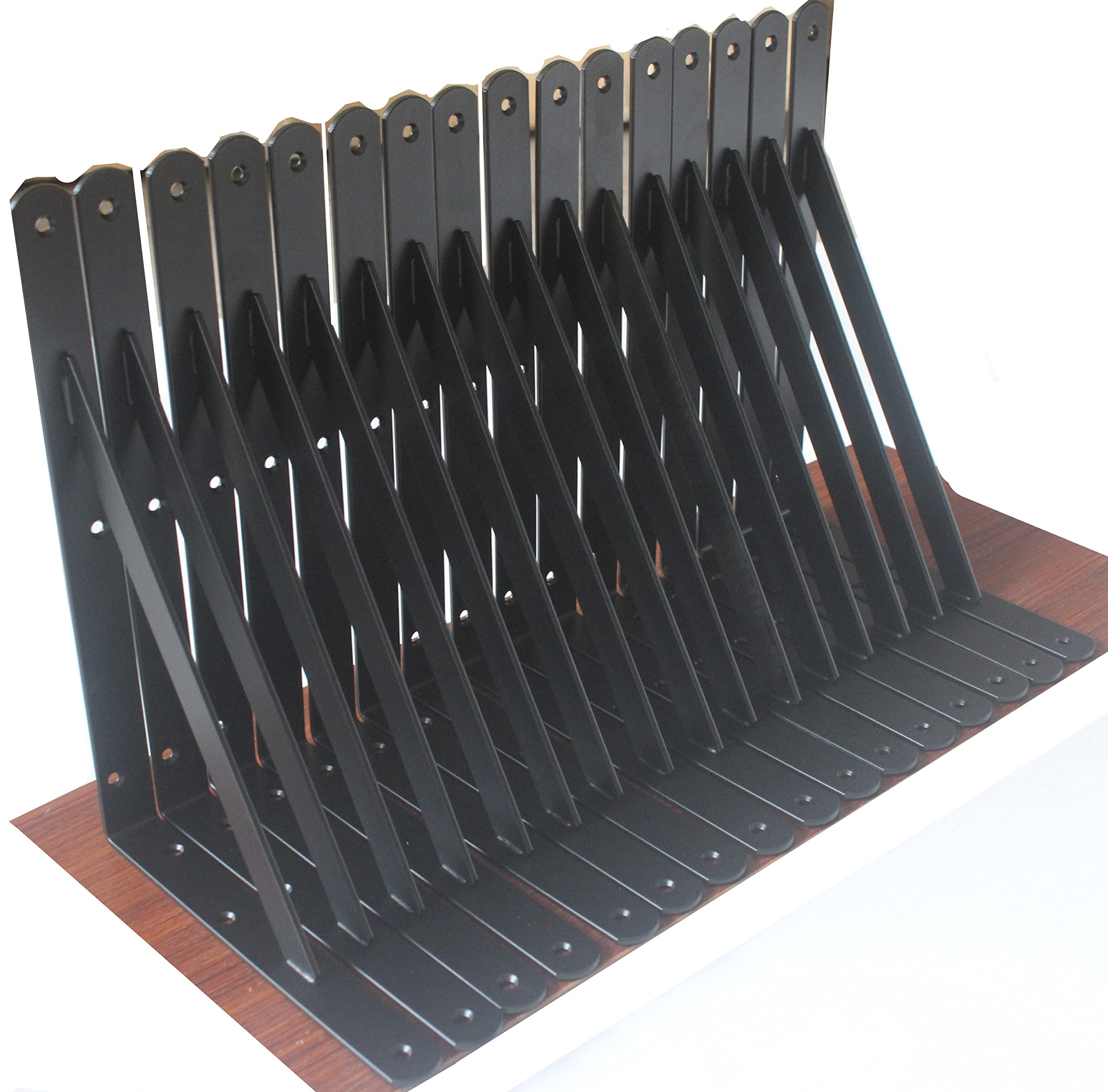 MHMYDZ heavy duty bracket in wall-mount view for strong shelving