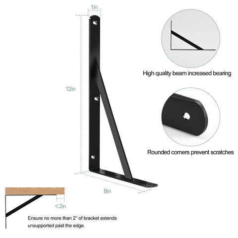 MHMYDZ 12-pack bracket side view showing rugged steel