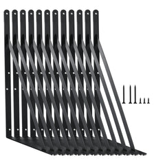 MHMYDZ 12-pack shelf brackets, wall-mount view for sturdy support