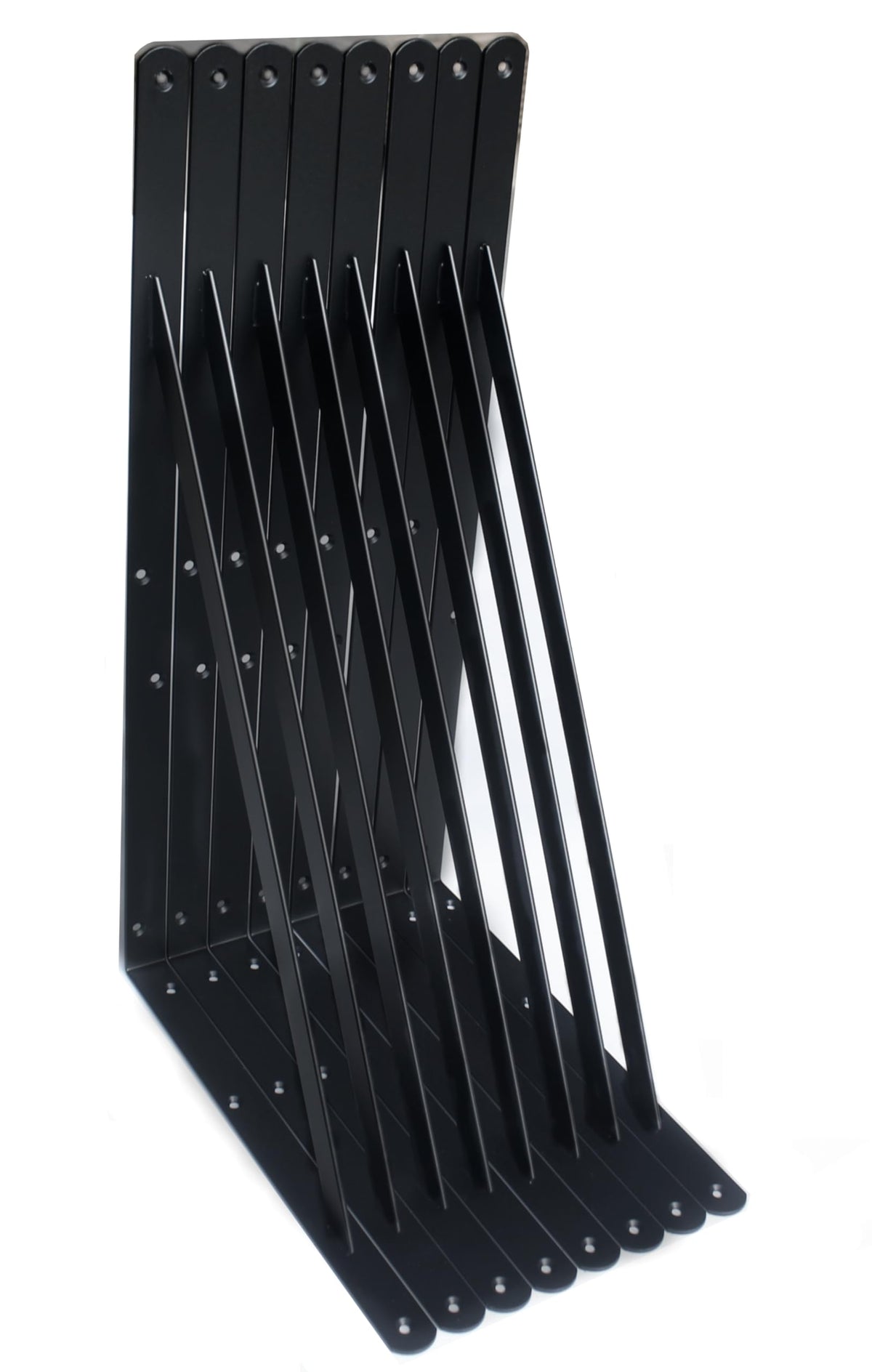 MHMYDZ 8 pack brackets closeup showing sturdy steel construction for heavy shelves