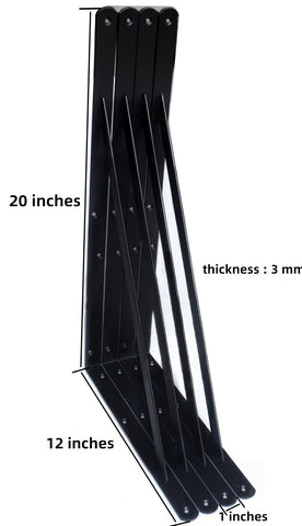MHMYDZ 8 pack brackets with screws included for quick secure installation