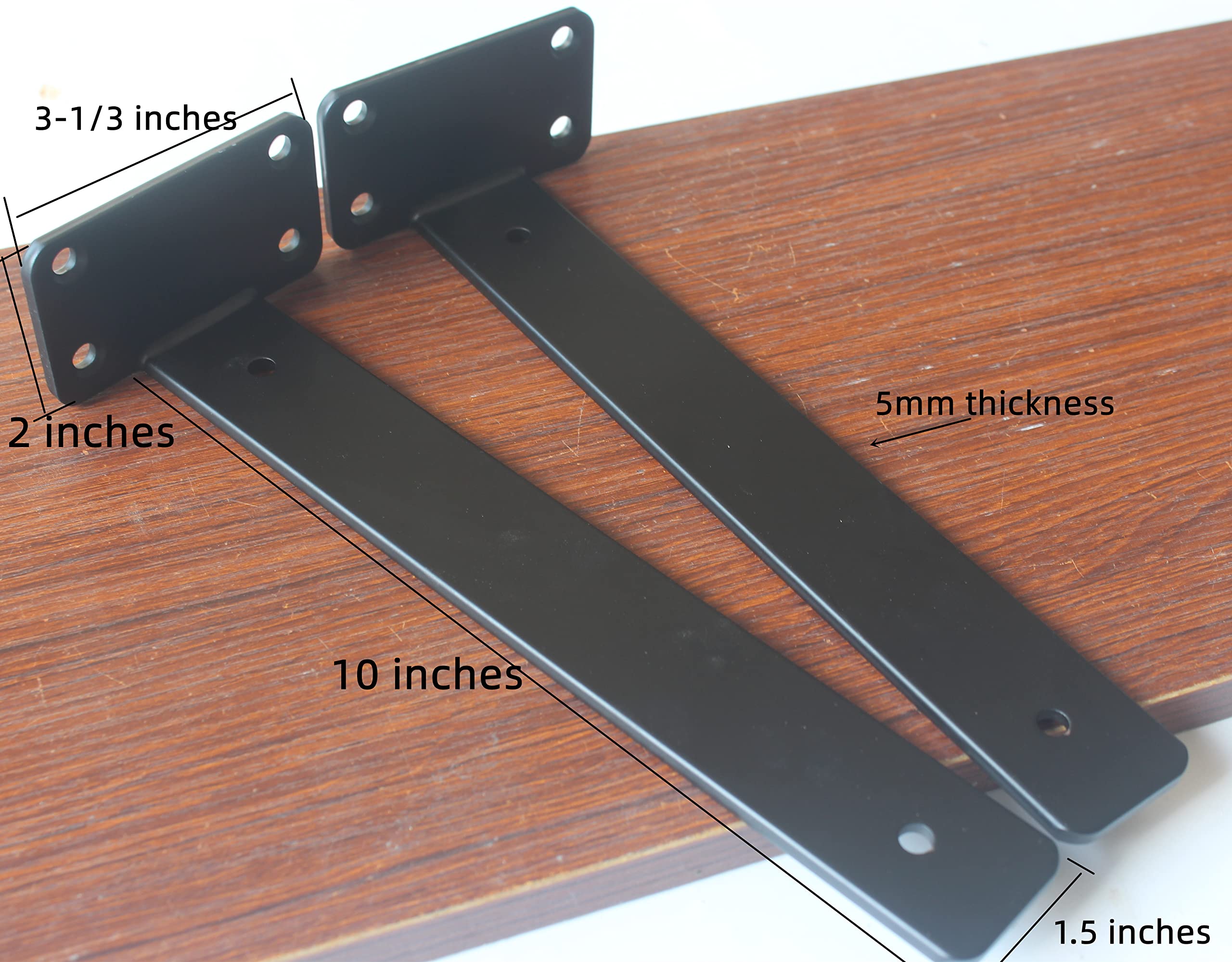 MHMYDZ bracket side view shows slim profile for clean wall installation.