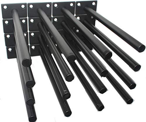 MHMYDZ floating bracket pack front view for seamless shelf illusion.