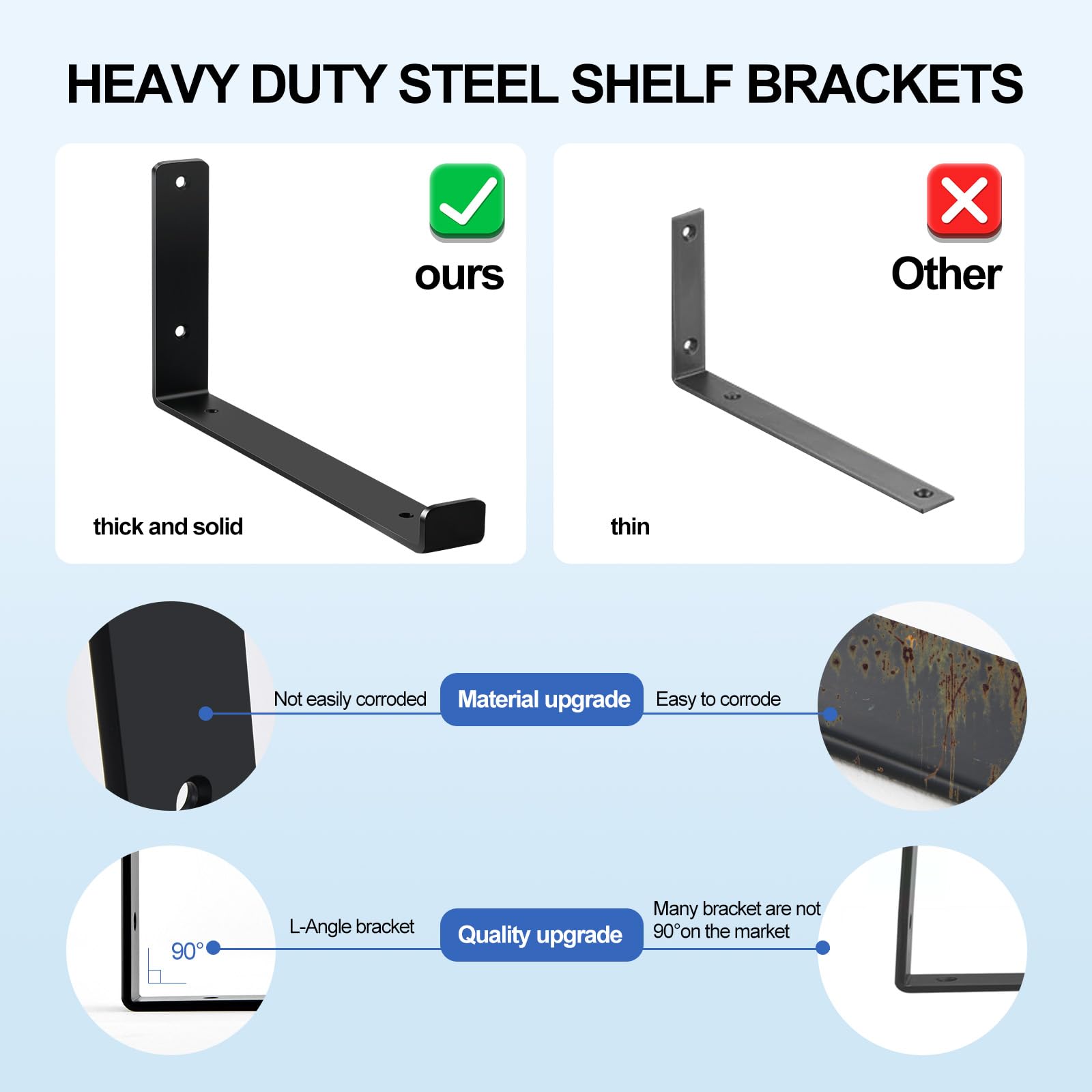 MHMYDZ included screws kit with brackets for easy installation.