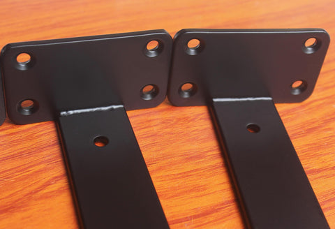 MHMYDZ matte black finish bracket detail for rustic-industrial style