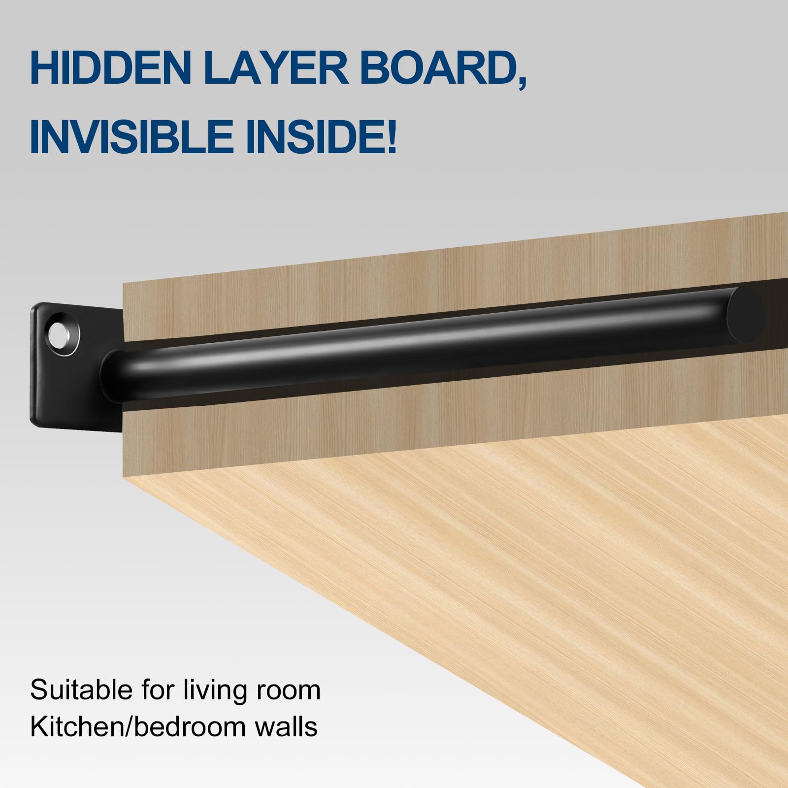 MHMYDZ solid steel bracket closeup highlights heavy-duty support.
