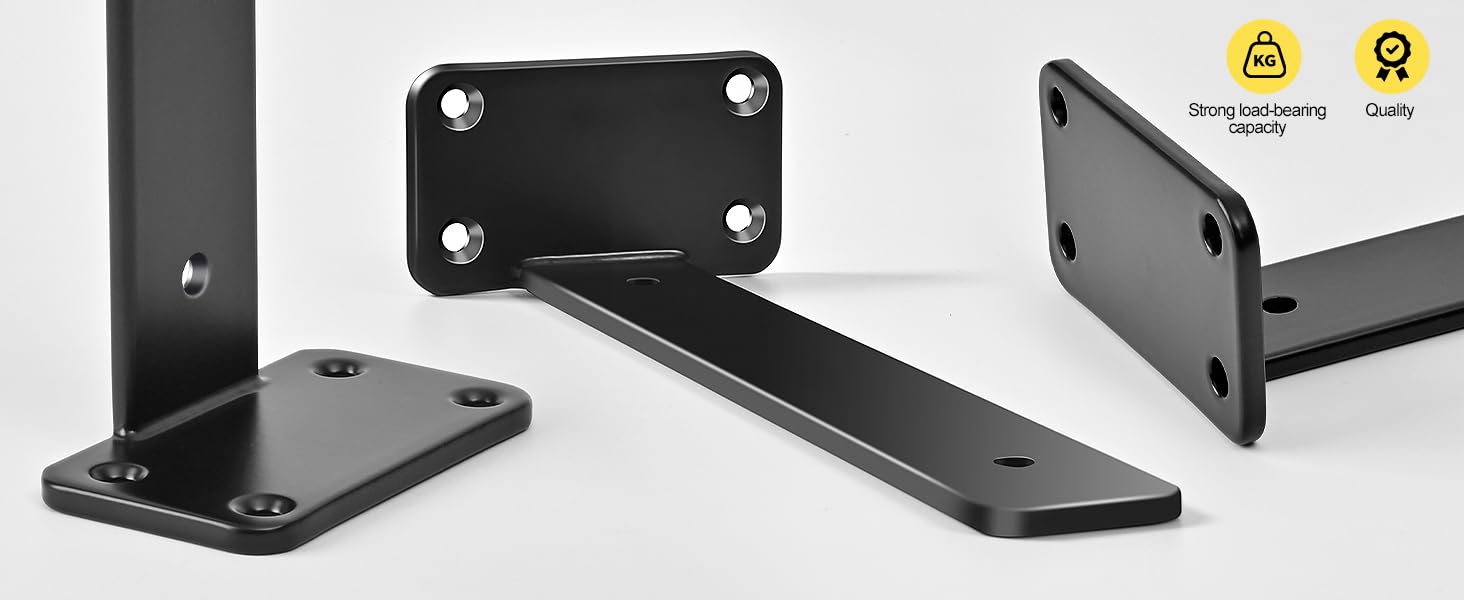 MHMYDZ wall display-ready bracket supports shelves securely.
