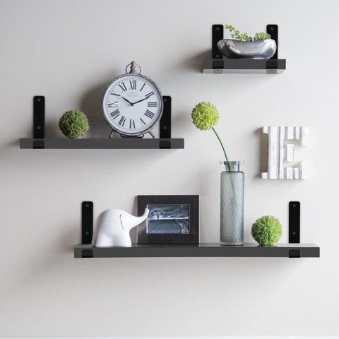 MHMYDZ wall-mounted shelf bracket installation scene for easy DIY.