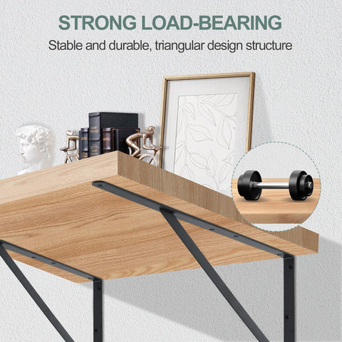 MHMYDZ wall mounted brackets installed on a finished wall demonstrating strong support