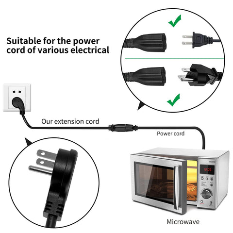 Miady four-pack extension cords, ready for multiple rooms.