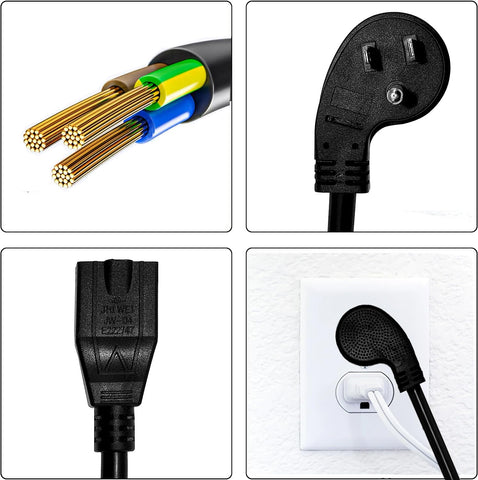 Miady outlet-saver design keeps outlets free for other devices.