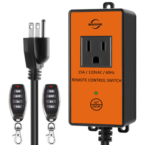 MIAOLINK 120V automatic remote vacuum switch front view for hands-free control.