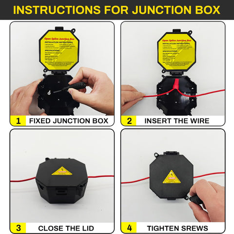 MIARALA flame-retardant material junction box for safety.