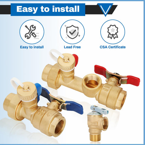 Micnce full-port brass body valve for high flow and reliability.
