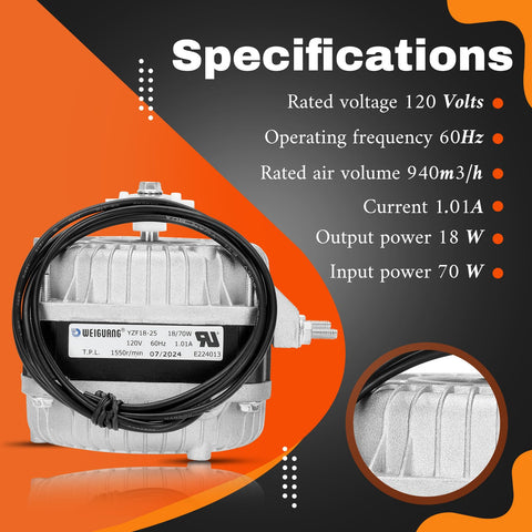 Micnce YZF18-25 operating range image highlights -13°F to 122°F suitability