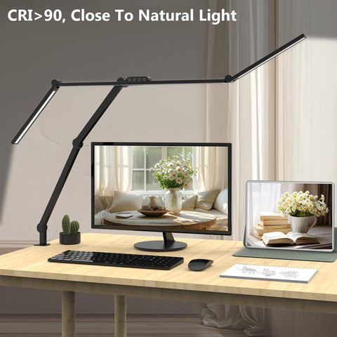 Micomlan dimmable color-temperature LED lamp offers flexible lighting for tasks.