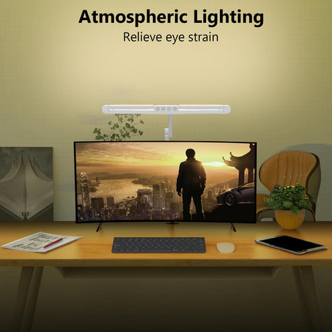 Micomlan Architect Desk Lamp 45-degree LEDs reduce screen glare.