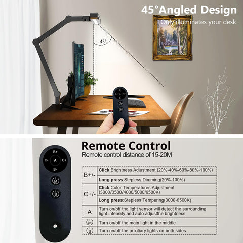 Micomlan desk lamp with high CRI delivers natural color rendering for crafts.