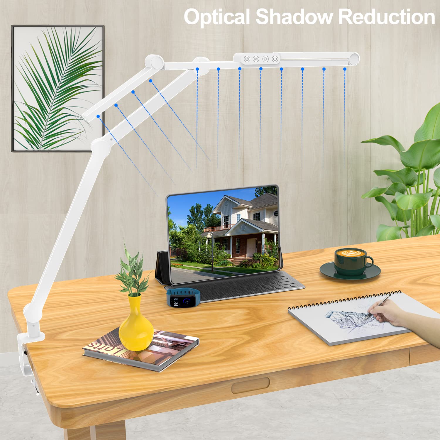 Micomlan dimmable LED lamp with stepless dimming and color temperature control.