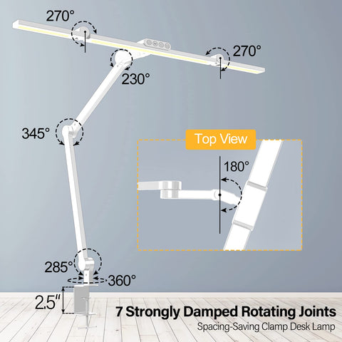 Micomlan 45° angled light focuses on the desk, reducing screen glare.