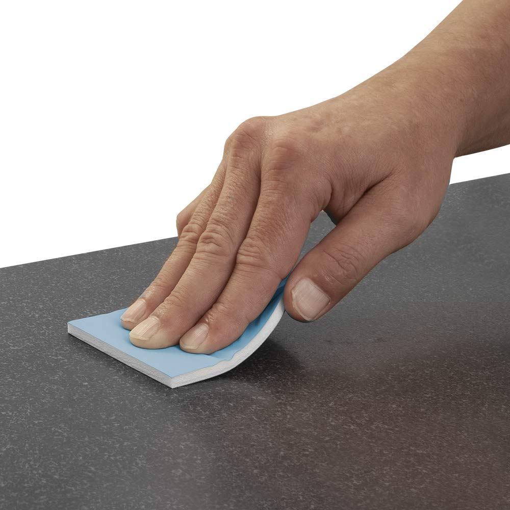 Micro-Mesh Corian 600AO yellow and 800AO green pad close-up for progressive smoothing.
