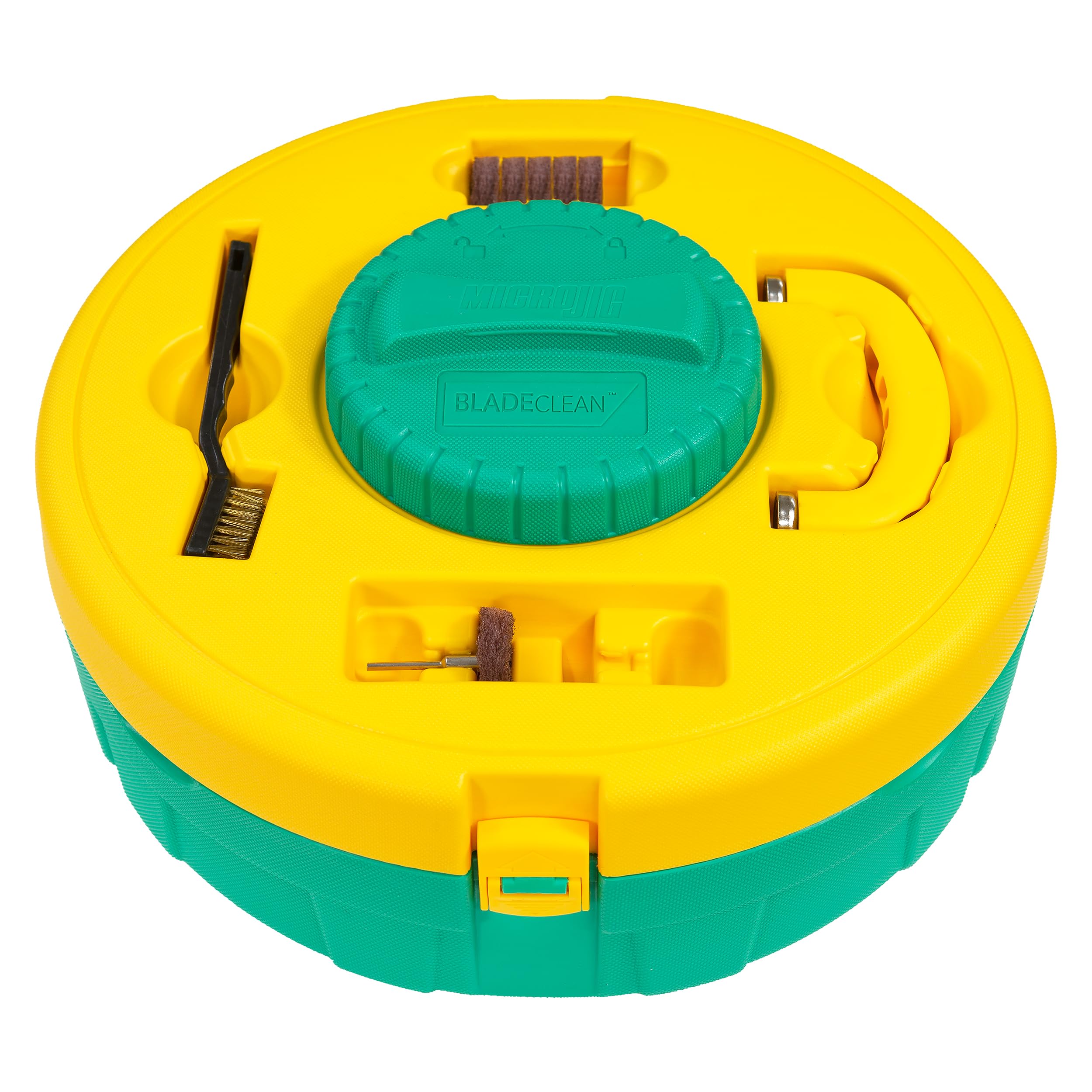 MICROJIG BladeClean Kit blade-cleaner quickly cleans blades for improved performance.