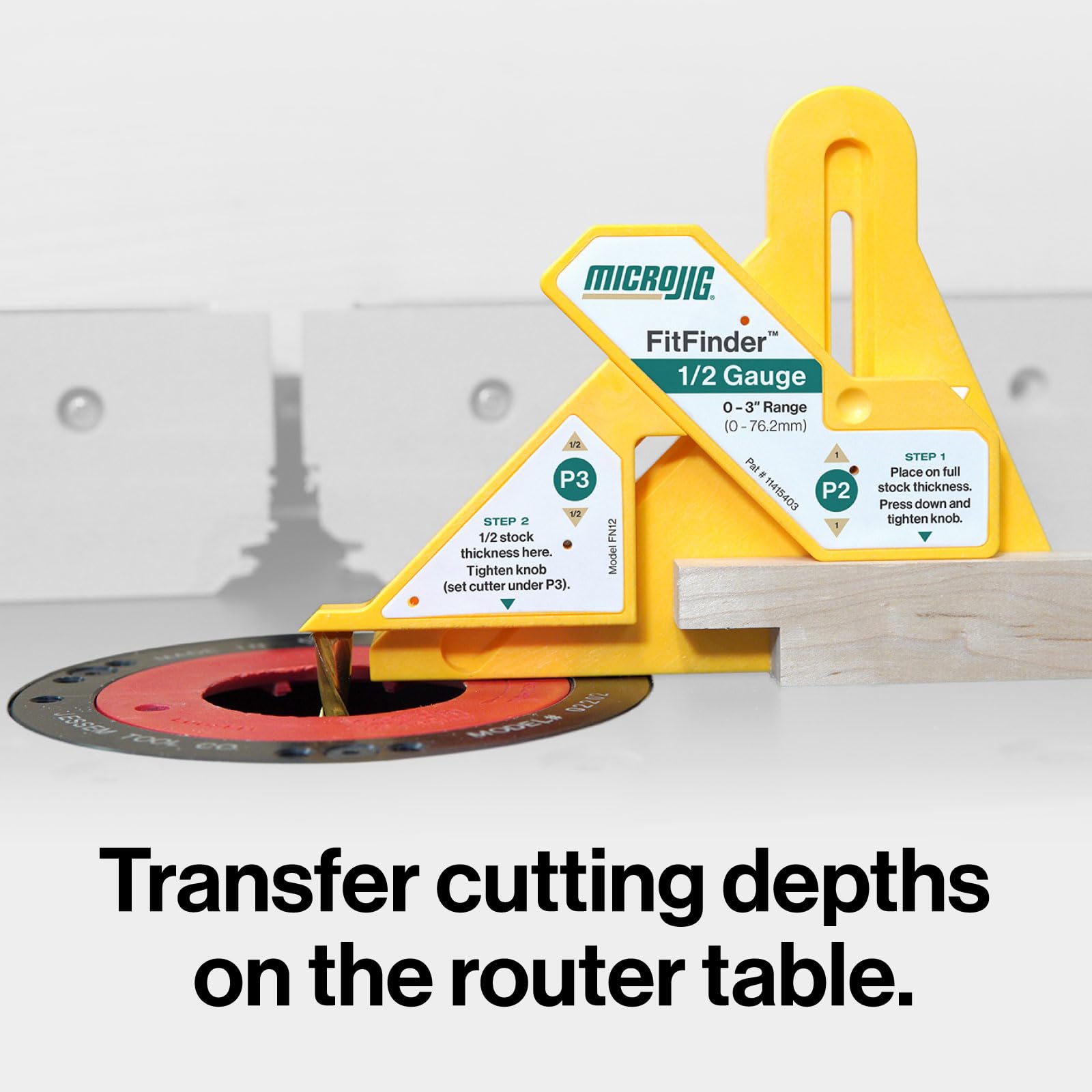 MICROJIG FitFinder bandsaw use for balanced stock centers