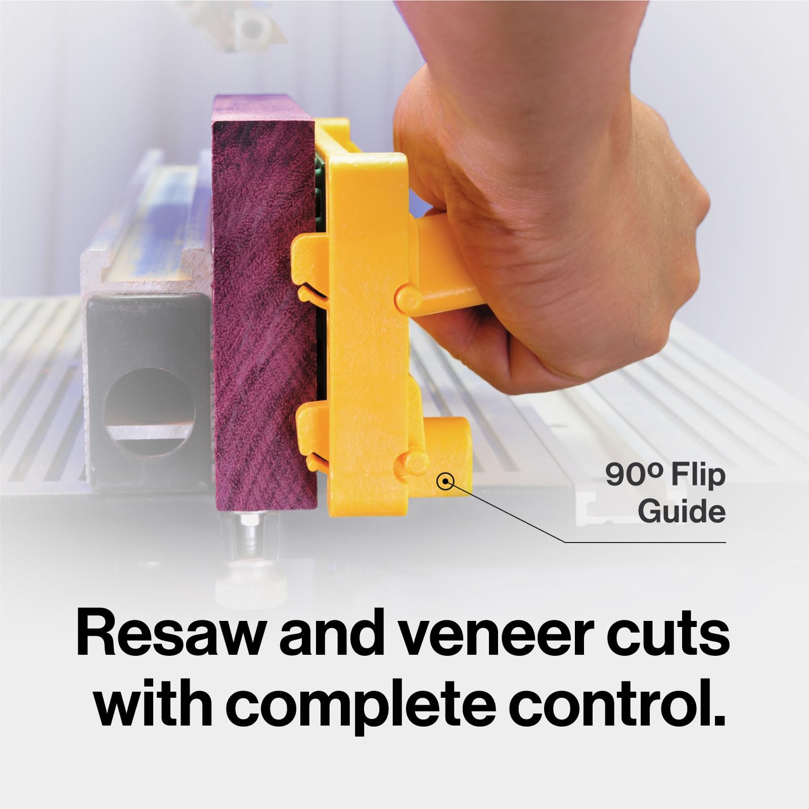 MicroJIG GRR-RIP BLOCK vertical operation for clean fence cuts