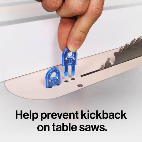Offset options for full kerf blades provide precise alignment with MICROJIG Steel Pro.