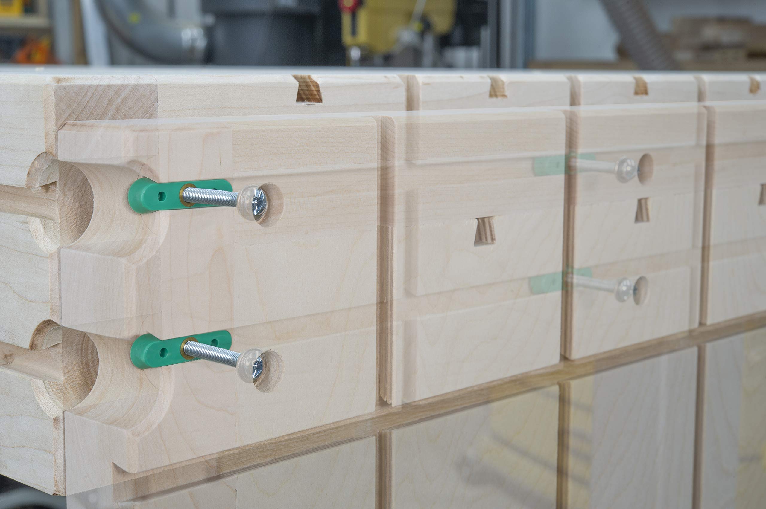 MICROJIG Matchfit clamp compatible with 14-degree dovetail bits for universal tracks.