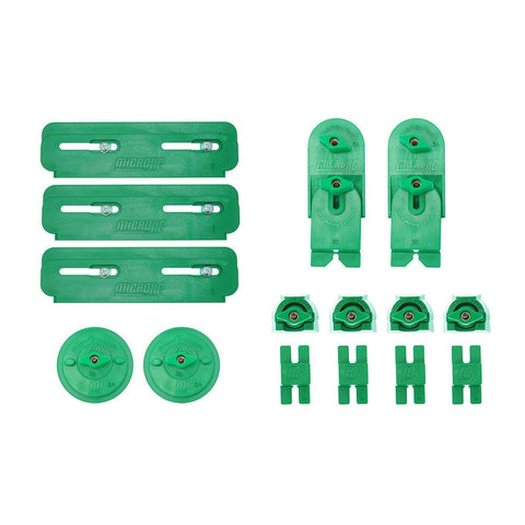 MICROJIG MatchFit edge guides provide repeatable stock positioning for precise CNC operations.