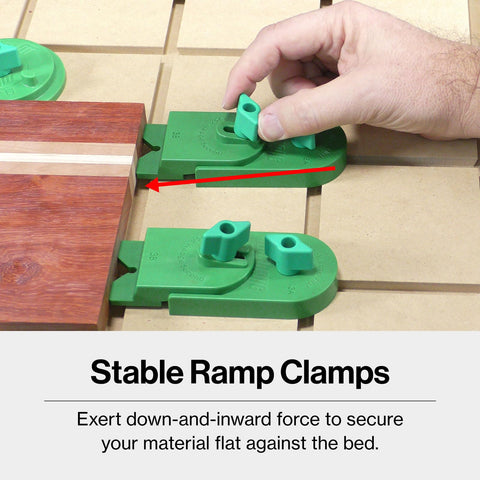 MICROJIG MatchFit nylon mounting hardware ensures durable, tool-free adjustments.