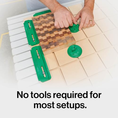 MICROJIG MatchFit ramp clamps distribute force to keep stock flat on the bed.