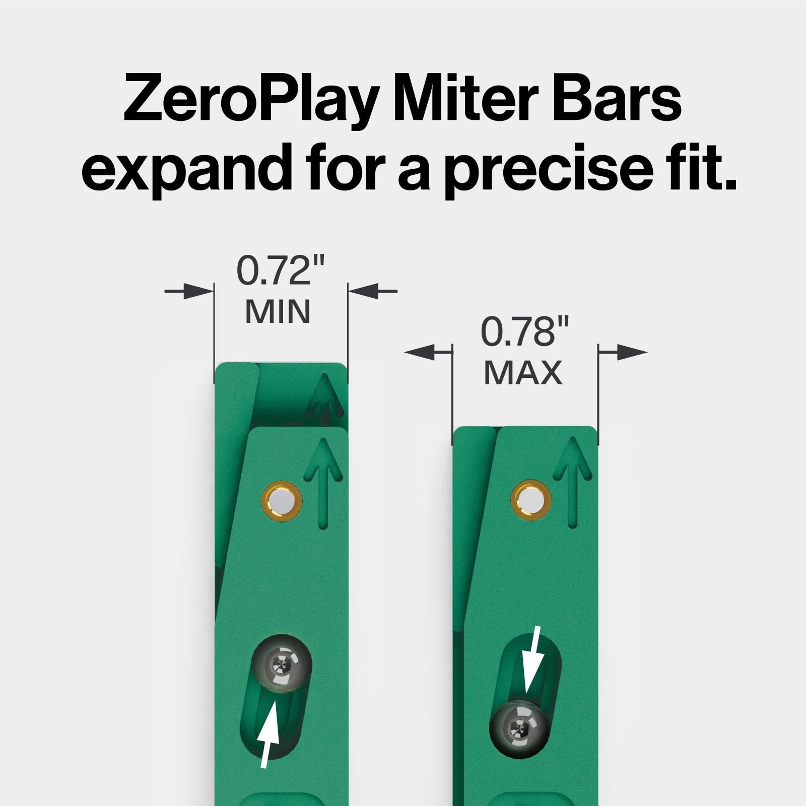 MICROJIG Zeroplay 360 Sled Kit miter-slot fit for common saws.