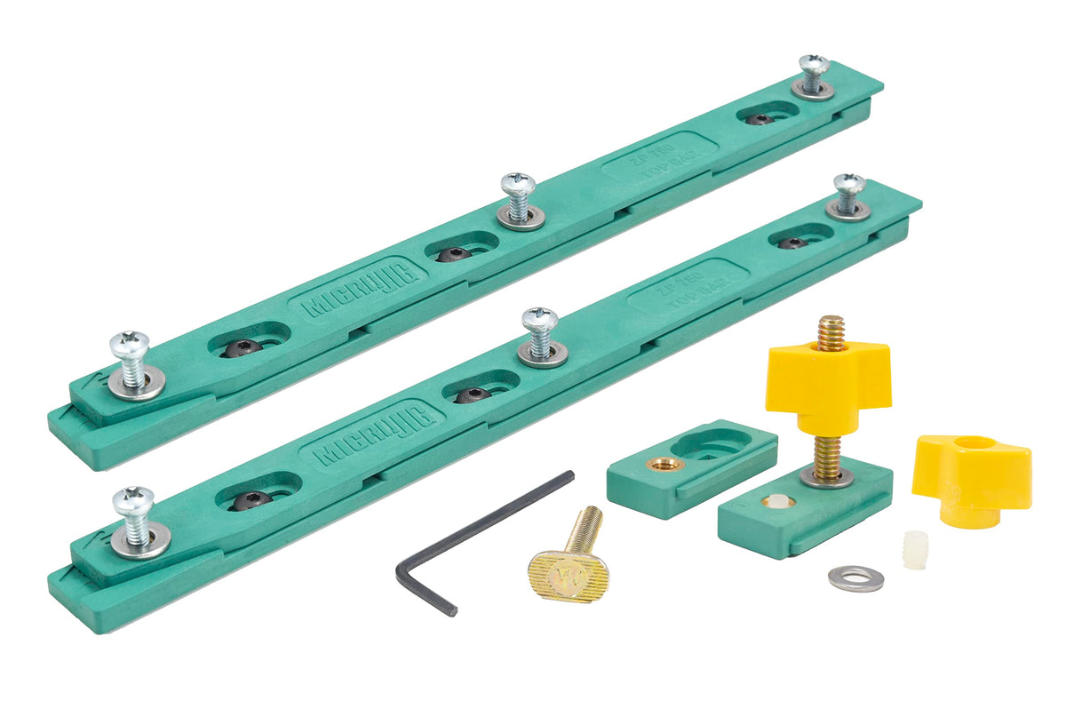 microjig zeroplay miter bar assembly shows precise fit and zero play for accurate cuts