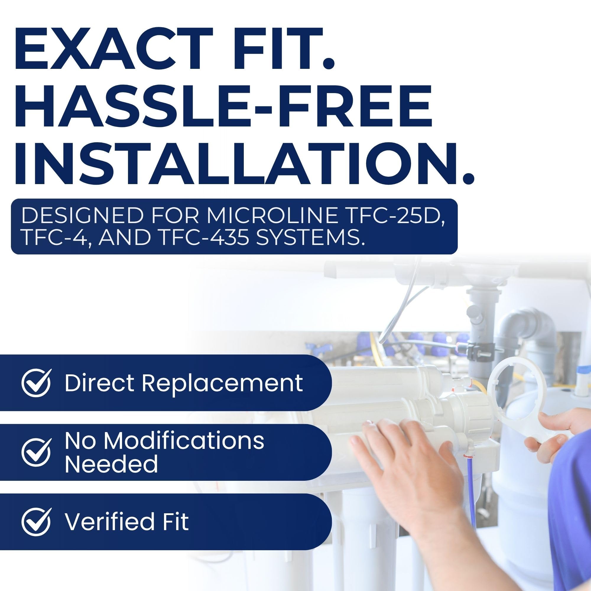 Microline RO membrane 50 GPD delivers high TDS rejection