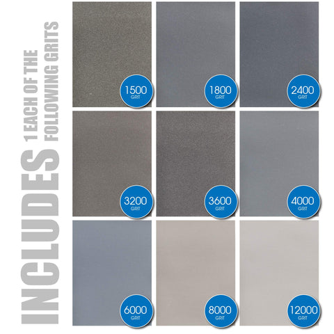 Micro-Mesh 1500 grit sheet for initial smoothing on bare wood