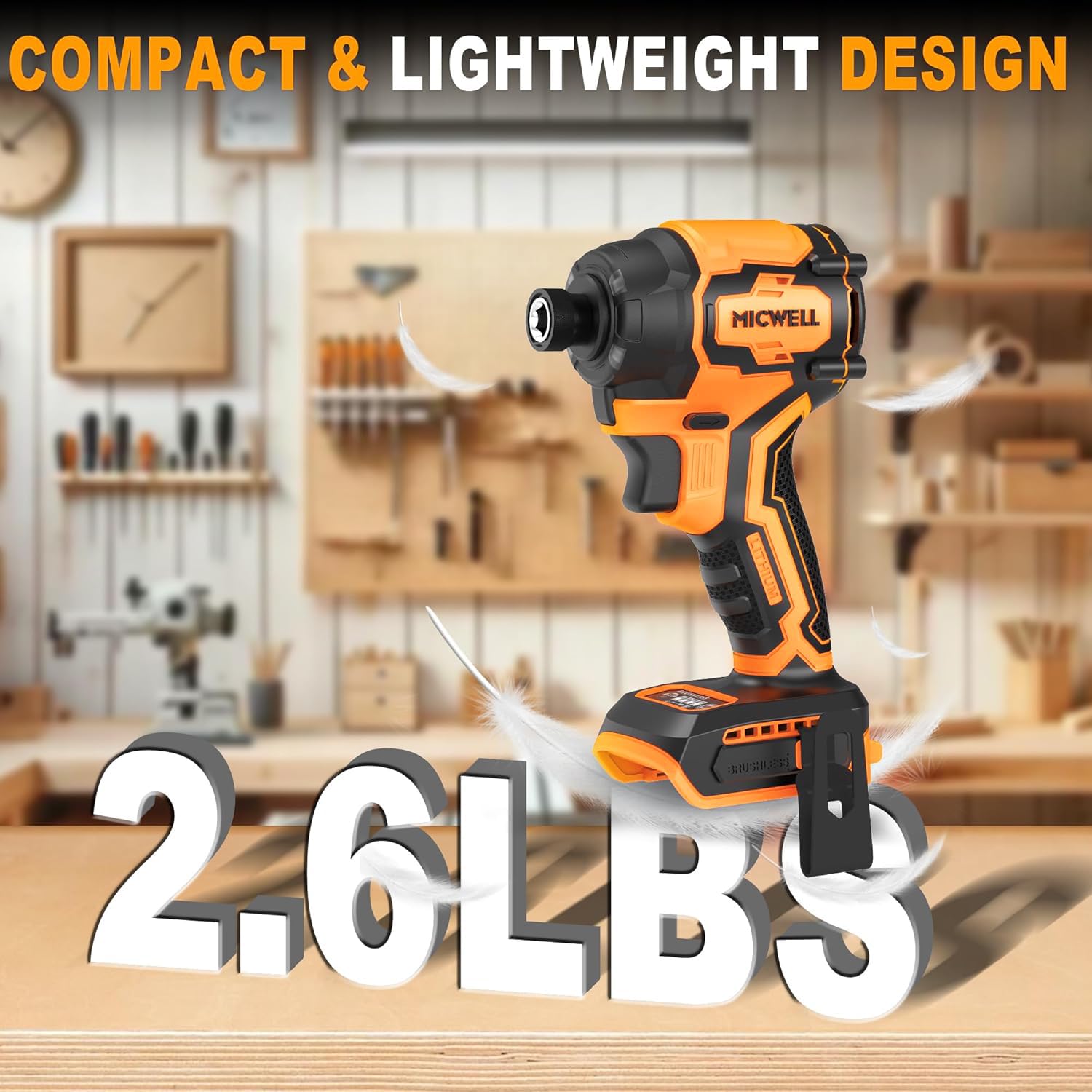 MICWELL 4-speed control enables tailored speed for various applications.