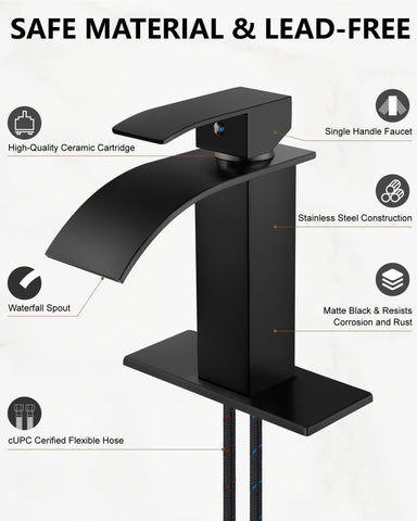 Midanya 3-hole deck-mount option for standard 4-inch centers